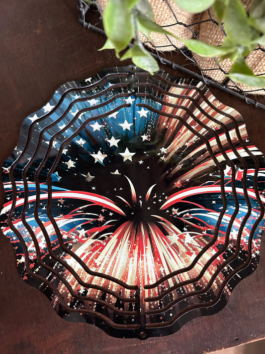 America the Beautiful Wind Spinner
