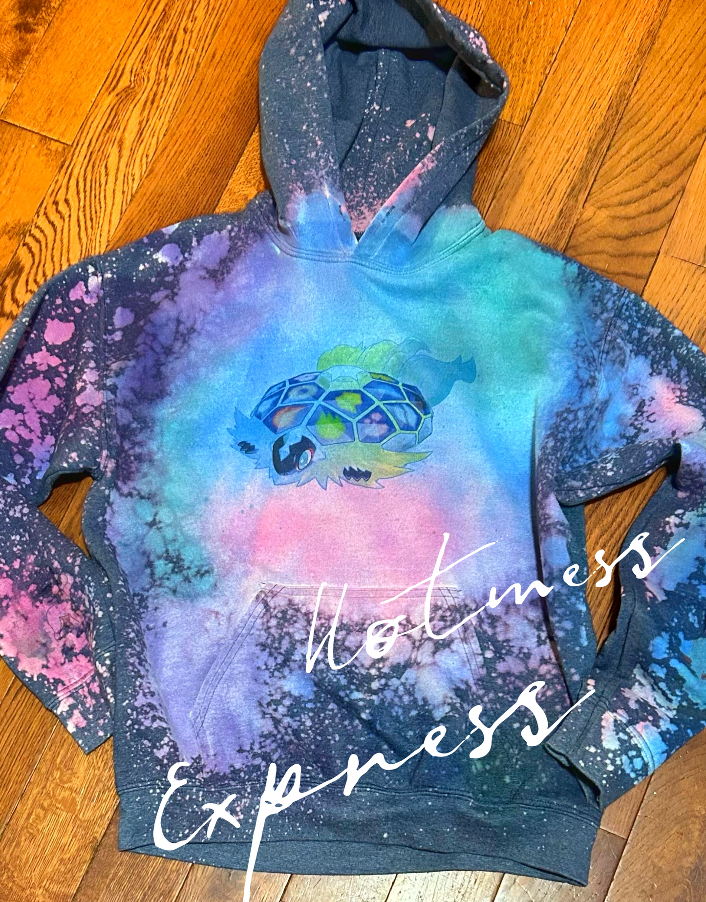 Terapagos Graphic Dyed and Bleached Hoodie