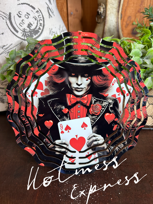 8 inch Mad Hatter Wind Spinner