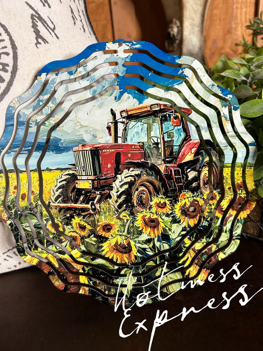 Farm Country Tractor Wind Spinner
