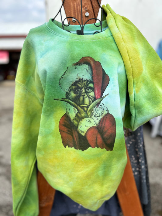 Grinchy Baby Graphic Crewneck Sweatshirt