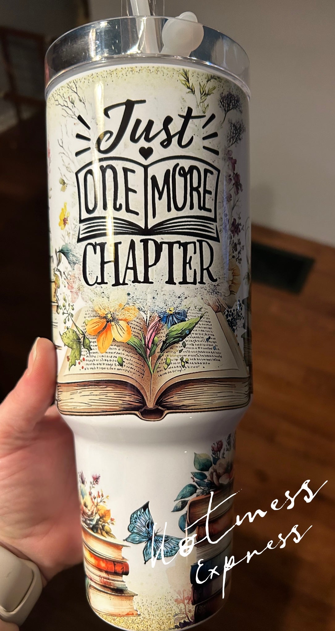 Just One More Chapter 40oz Handle tumblers - made to order