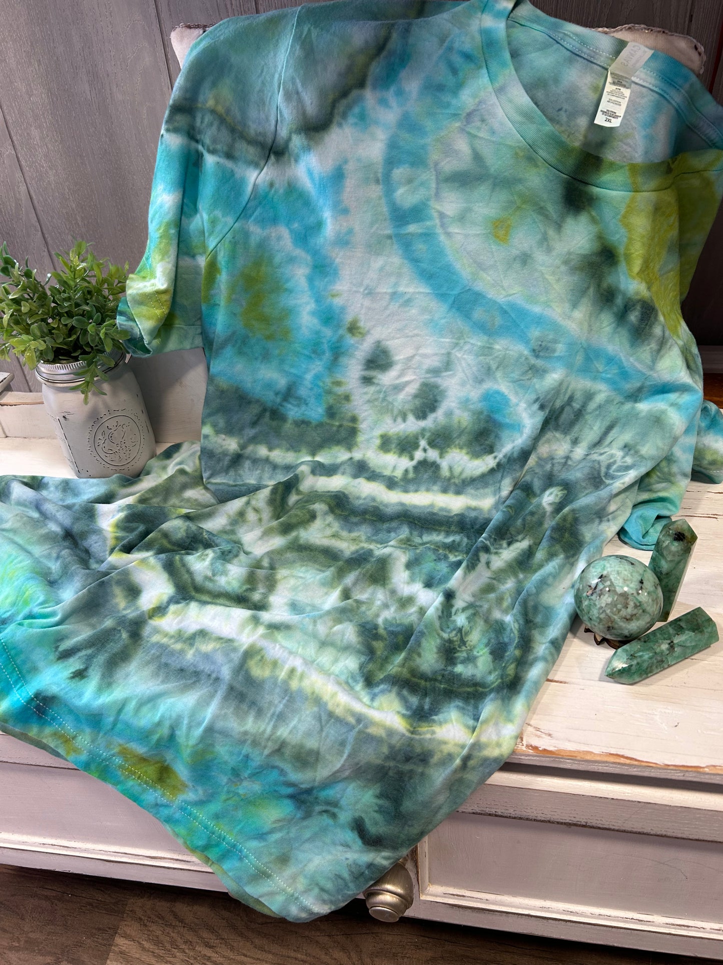 Chrysacolla Geode Hand Dyed Tee graphic tees