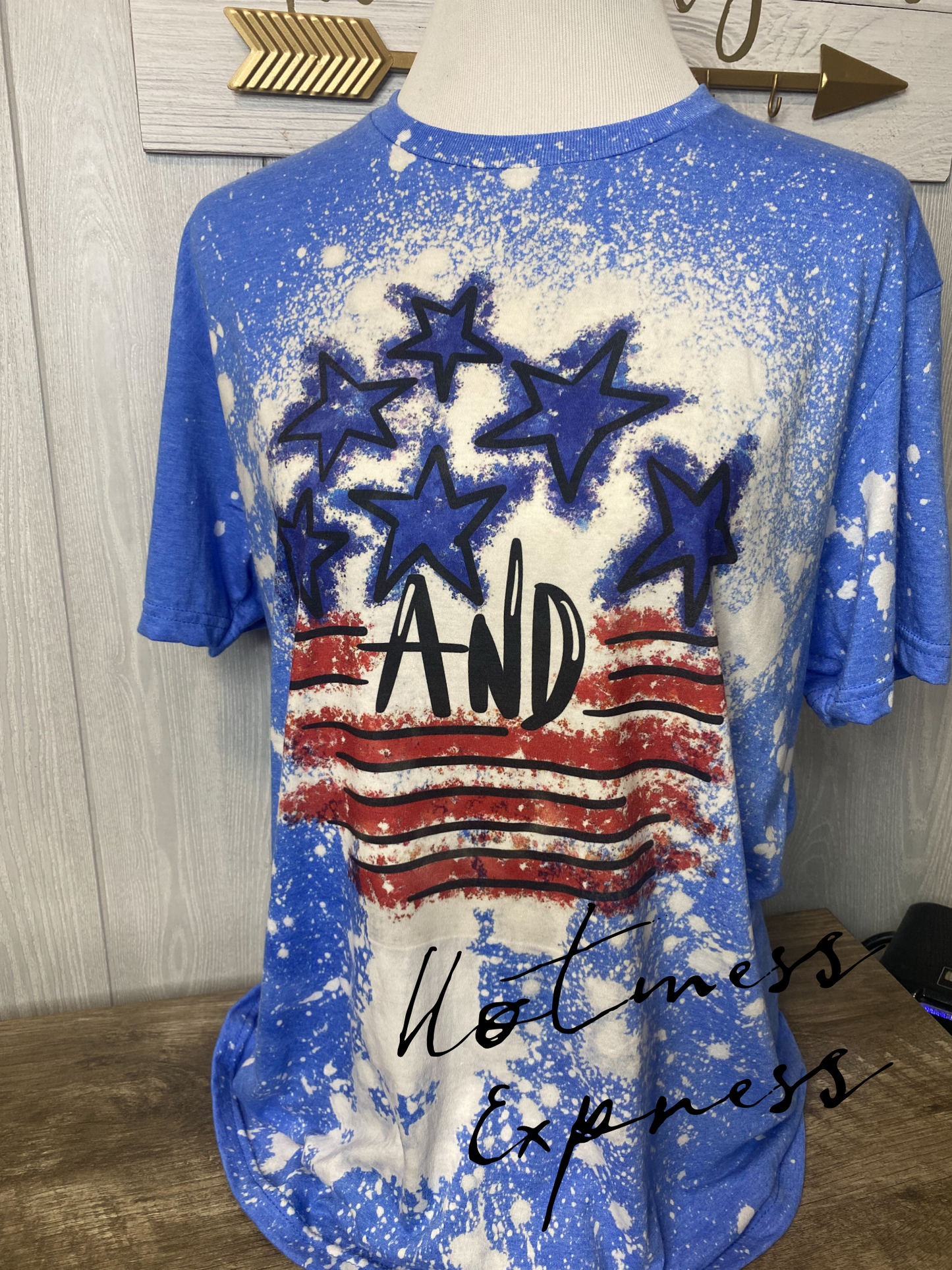 Stars and Stripes Graphic Tee Bleached