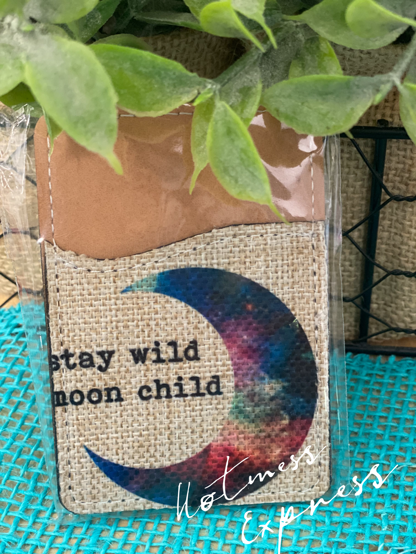 Stay Wild Moon Child Phone ID Pocket