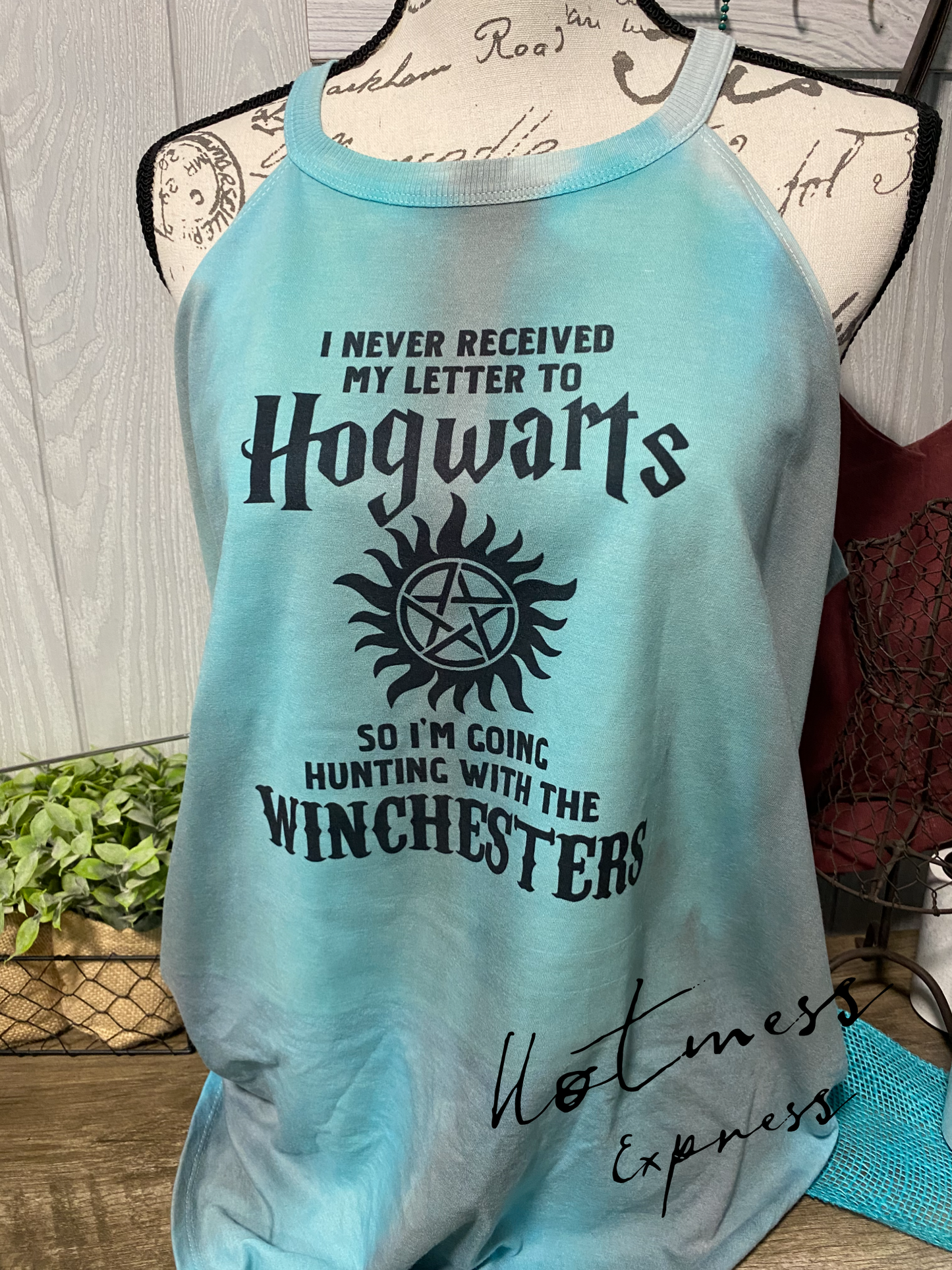 I Never Got My Hogwarts Letter So I’m Going Hunting With The Winchesters Graphic Rocker Tank