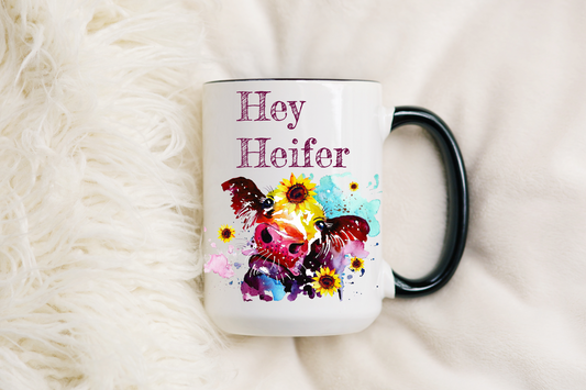 15oz Hey Heifer Mug