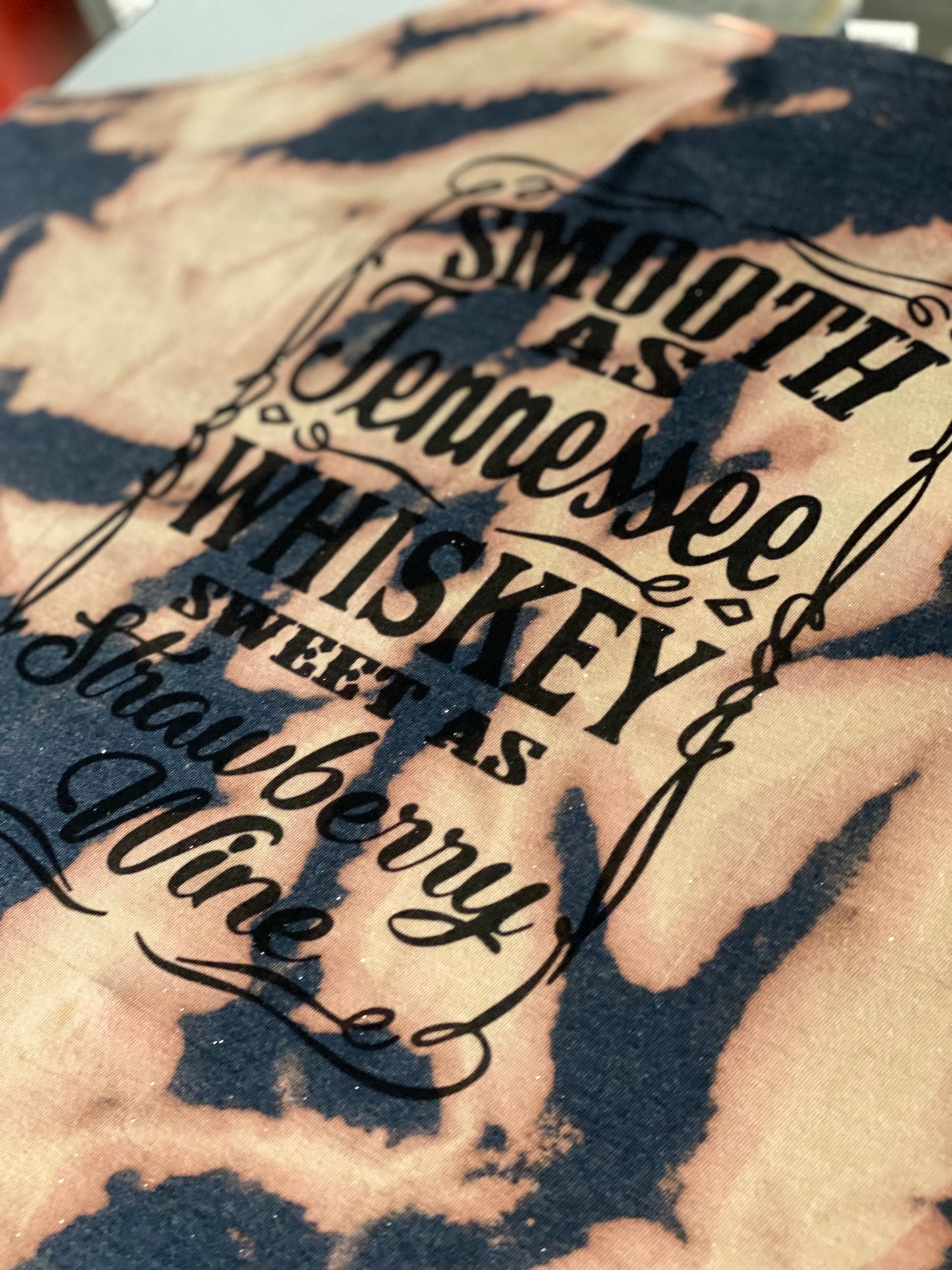 Smooth as Tennessee Whiskey Sweet as Strawberry Wine Graphic Rocker Tank
