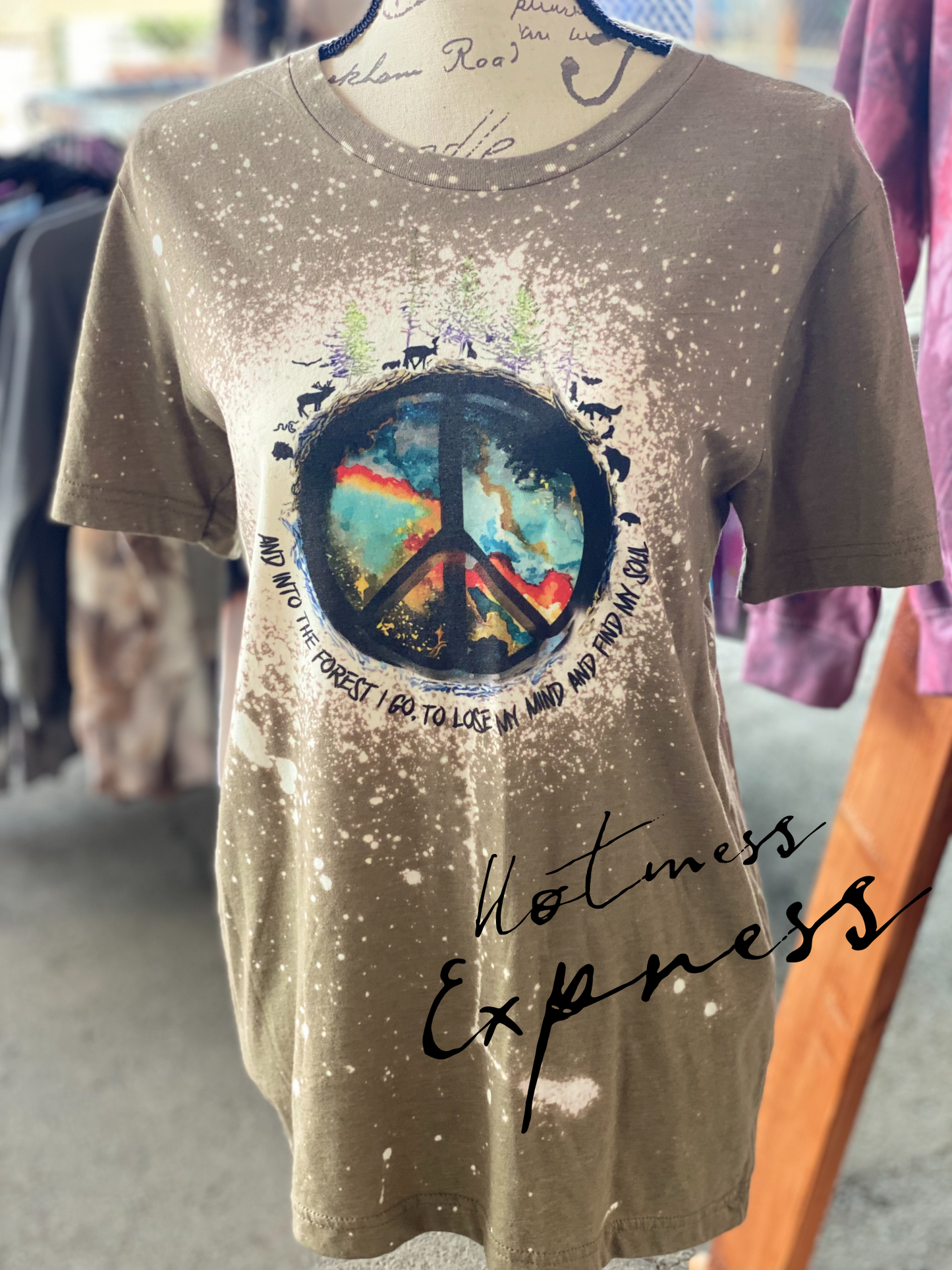 Into the Forest I Go Hippie Vibes Graphic Tee