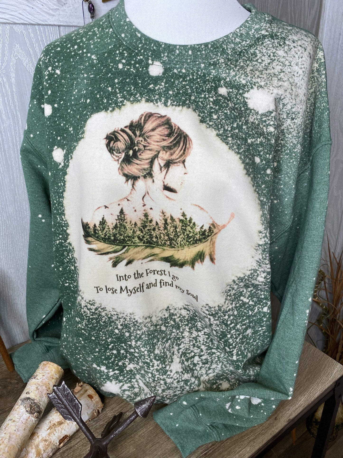 Into the Forest I Go Graphic Crewneck Sweatshirt