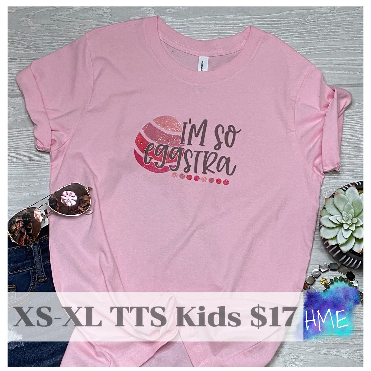 I’m Eggstra Kids Graphic Tee Easter Drop