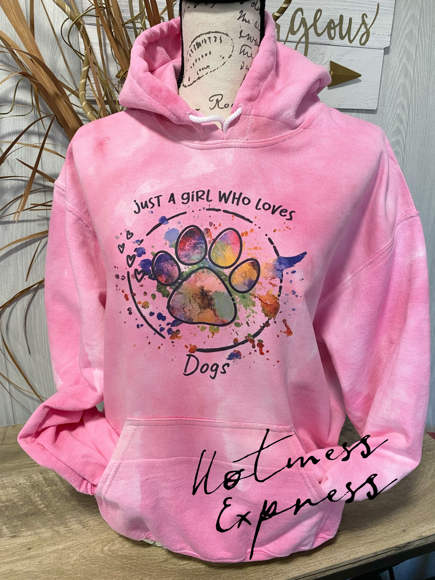 Just a girl Who Loves Dogs Graphic Hoodie