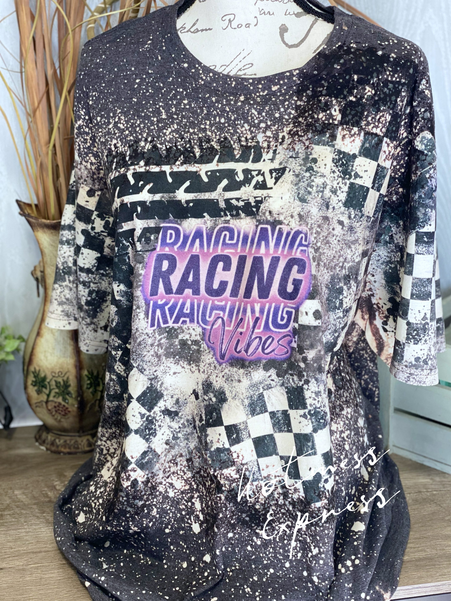 Racing Vibes Graphic Tee Bleached