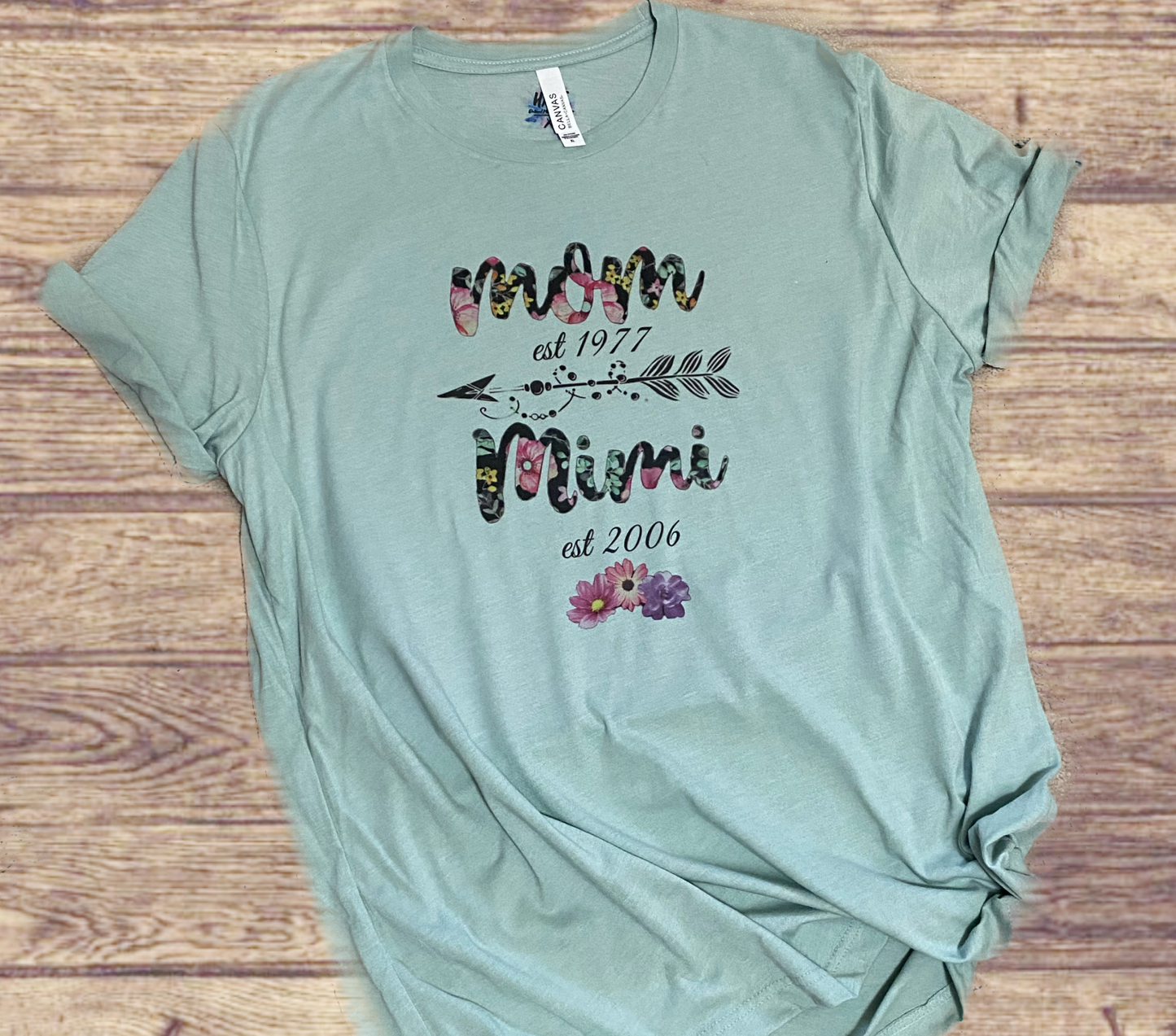 Mom Mimi Personalized Graphic Tee