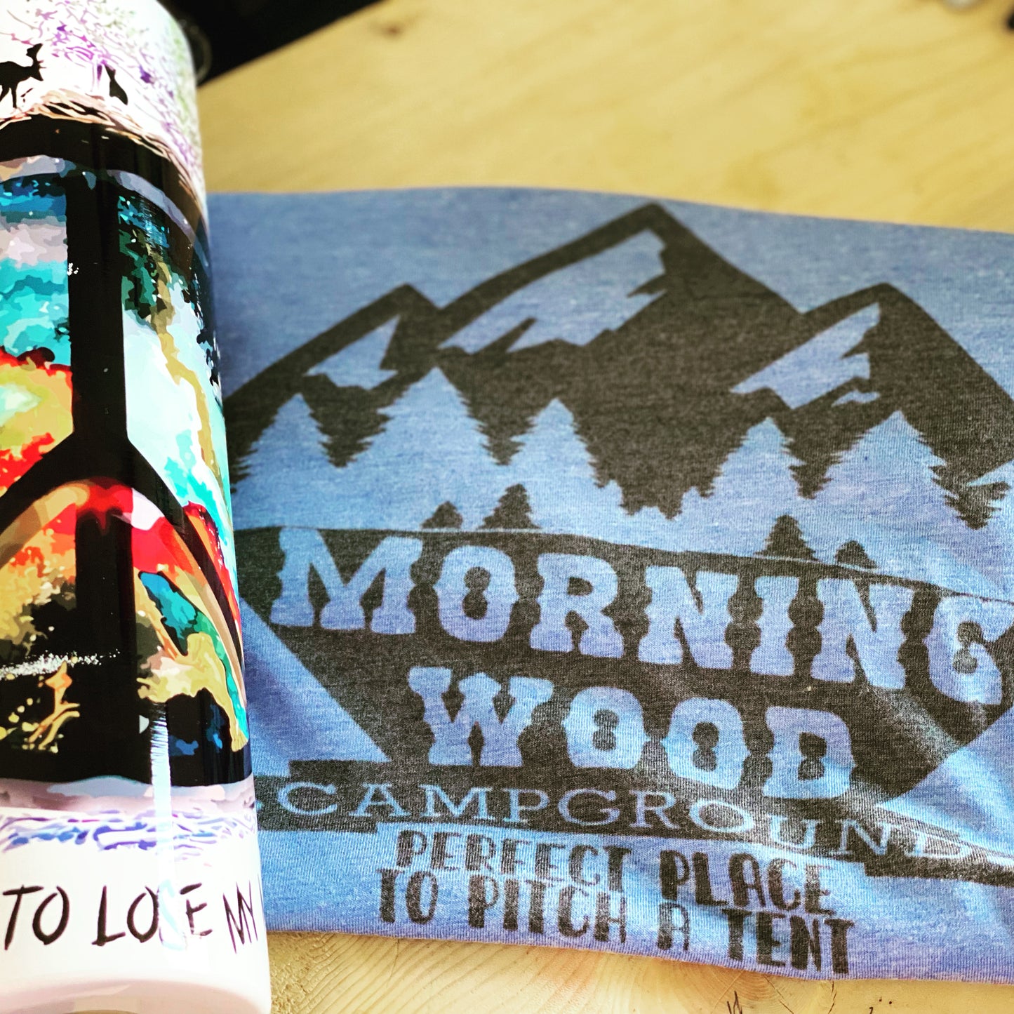 Morning Wood Campground Graphic Tee
