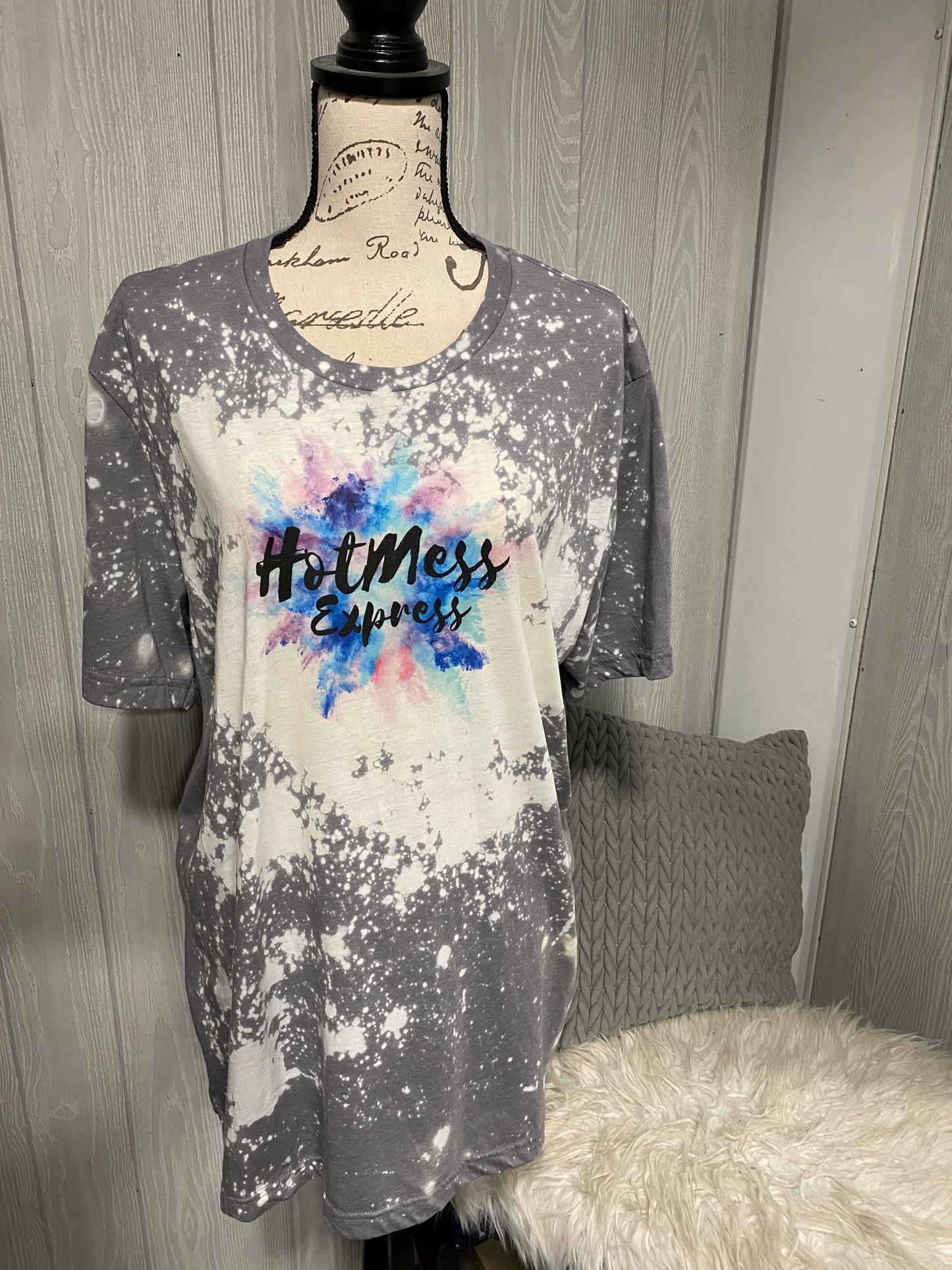 HotMess Express Graphic Tee Bleached
