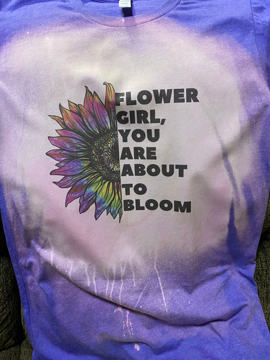 Flower Girl You’re about to Bloom Graphic Tee