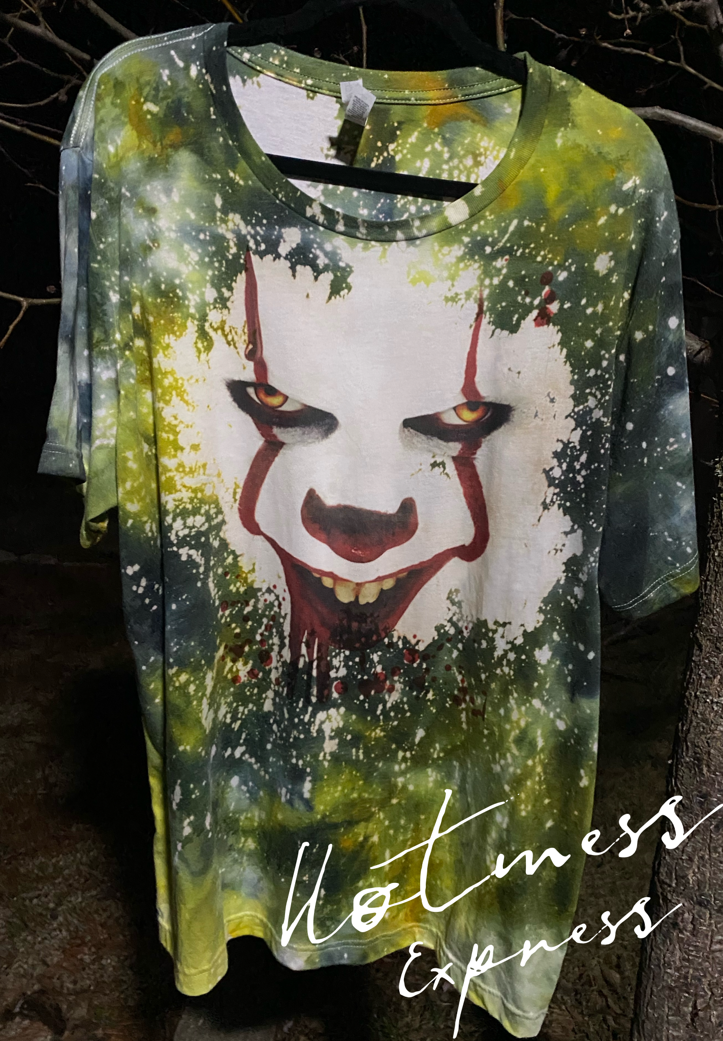 Pennywise Tee Bleached Hand Dyed