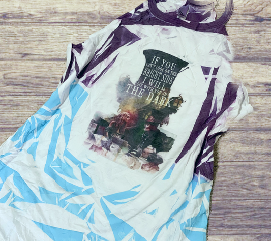 If you can’t find the light I will sit with you in the dark Tie Dyed Graphic Rocker Tank