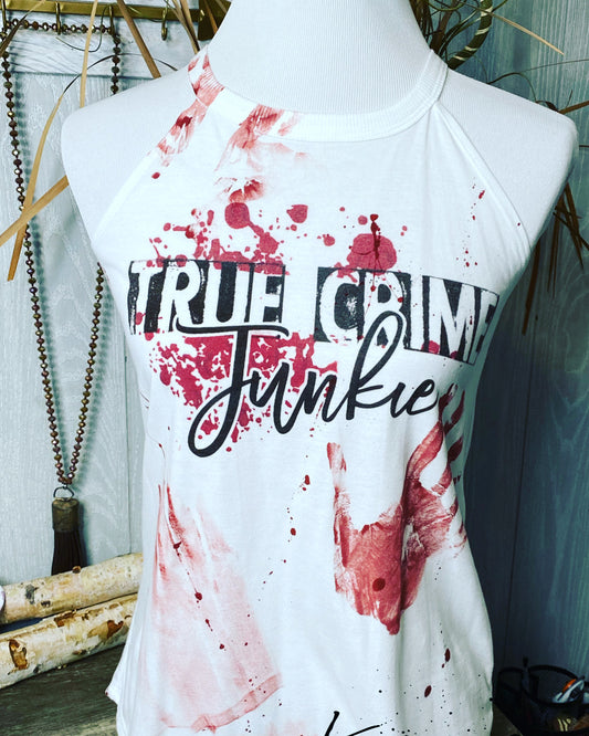 True Crime Junkie Graphic Rocker Tank