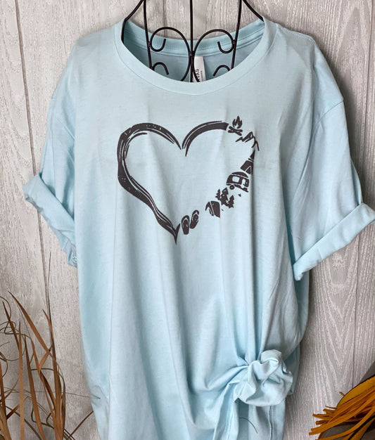 I Love Camping Graphic Tee Spring Drop