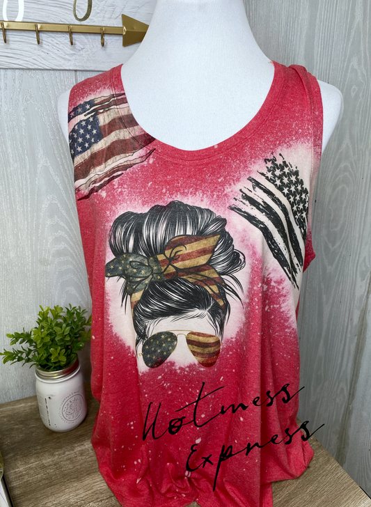 We the People Graphic Racerback Tank