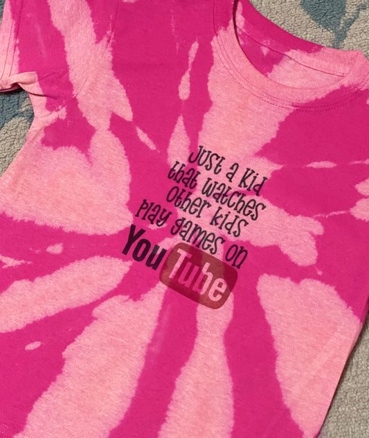 Just a kid that watches other kids play games on You Tube Graphic Tee