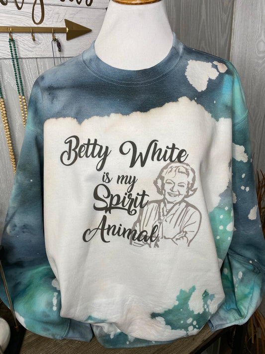 Betty White is my Spirit Animal Graphic Crewneck Sweatshirt
